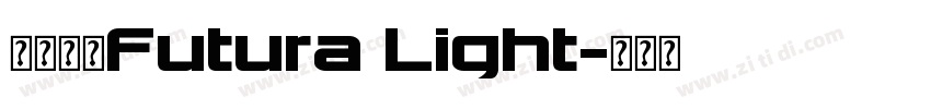 英文字体Futura Light字体转换